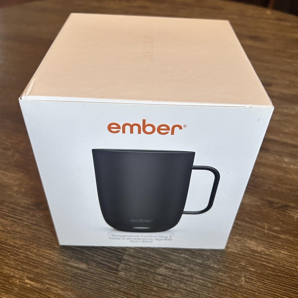 Ember Smart Mug 2 – 14 oz Temperature Control Heated Mug – Brand New – Black